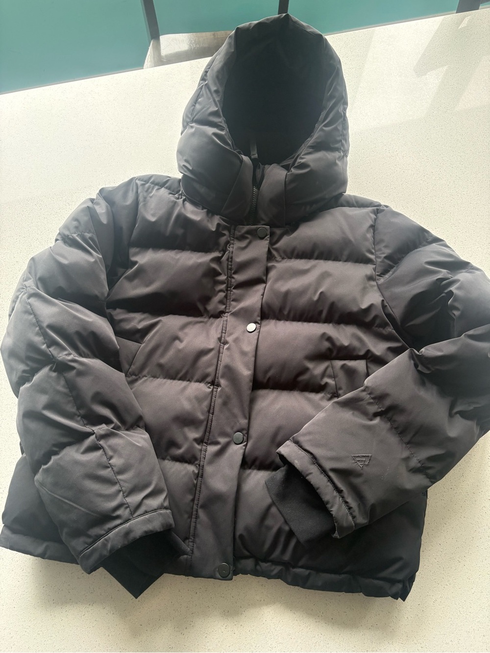 Ripzone Black Hooded Puffer Jacket - Women